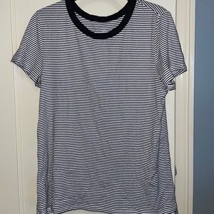 Black and White Striped Tshirt